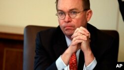 Mick Mulvaney, jefe de despacho del presidente de EE.UU. Donald Trump. Foto de archivo.