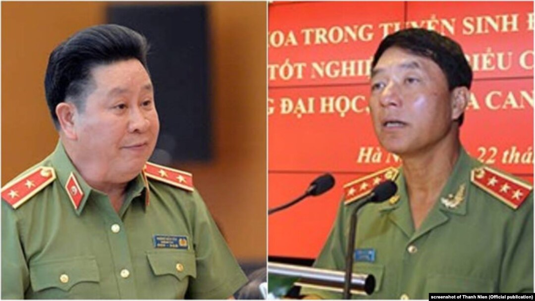 Hai trong số những sĩ quan cao cấp dính líu trong vụ Vũ 'Nhôm'.