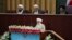 In this photo released by the official website of the office of the Iranian presidency, hard-line Iranian cleric Ayatollah Ahmad Jannati speaks during the inaugural meeting of the Assembly of Experts in Tehran, Iran, May 24, 2016.