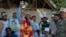 Jamaat-e-Islami-backed candidate Sayar Ahmed Reshi addresses an election campaign rally at Kulgam district in south Kashmir, Sept. 13, 2024. 