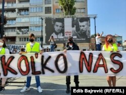 Protesti podrške grupama Pravda za Dženana i Pravda za Davida, Sarajevo, 11. septembar 2021.
