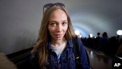 Jekatarina Maksimova u moskovskom metrou, 22. maja 2023. godine.