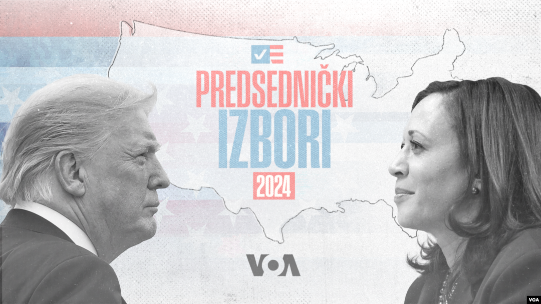 Kandidati na predsedničkim izborima - Donald Tramp i Kamala Haris (Foto: VOA)