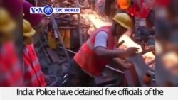 VOA60 World - 5 Detained After Indian Overpass Collapse