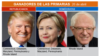 Trump arrasa en 5 estados, Clinton gana 4 y Sanders uno