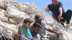 ادلب میں درجنوں کی ہلاکت کے بعد امدادی کام جاری