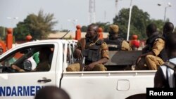 Des gendarmes à Ouagadougou, Burkina, le 22 septembre 2015.