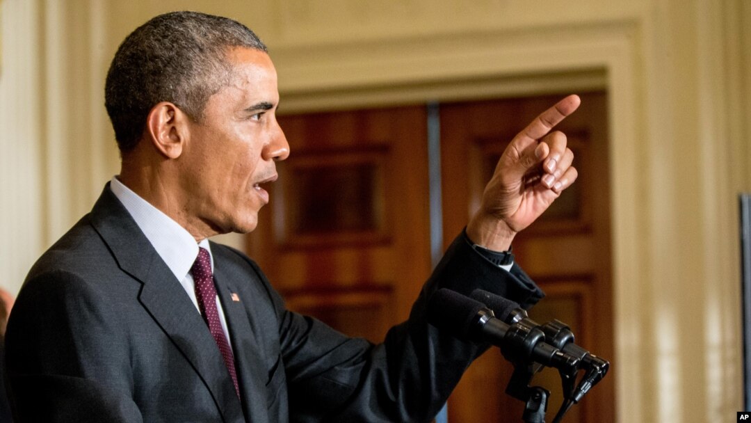 Tổng thống Barack Obama phát biểu tại Nhà Trắng ngày 4/8/2015.