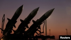 FILE PHOTO: Iranian missiles are displayed at the Islamic Revolutionary Guard Corps(IRGC) Aerospace Force Museum in Tehran