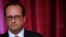 French President Francois Hollande addresses journalists after a meeting at the Elysee Palace in Paris, Sept. 9, 2014. 