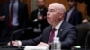 FILE - US Homeland Security Secretary Alejandro Mayorkas speaks during a US Senate Homeland Security and Governmental Affairs Committee hearing on "Security threats to the United States", on Capitol Hill in Washington, Nov. 17, 2022.