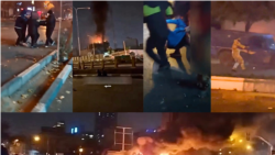 Collage of Iran Protests and Deadly Crackdown 