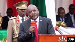 Le président Pierre Nkurunziza à Bujumbura au Burundi le 27 septembre 2019.