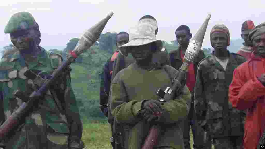 Wapiganaji wa kundi la UPCP katika kambi ya Lubero