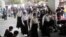 Mourners arrive to offer condolences July 10, 2020, at Seoul National University Hospital, where a funeral hall for late Seoul Mayor Park Won-soon was established in Seoul, South Korea. 