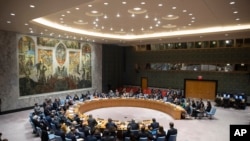 FILE - The Security Council meets at United Nations headquarters in New York. 