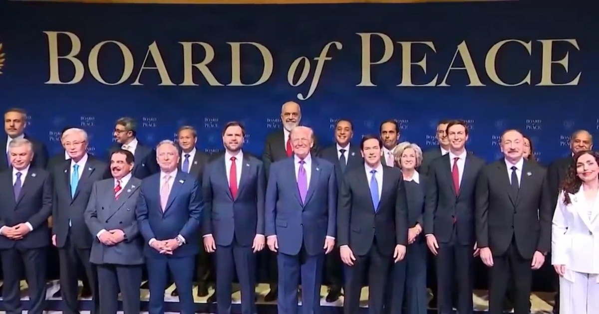 Inaugural Meeting of the Board of Peace