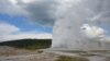 Old Faithful is the best-known geyser in Yellowstone National Park.