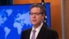 U.S. Ambassador-at-Large for International Religious Freedom Sam Brownback presents the 2018 International Religious Freedom Report at the State Department in Washington, June 21, 2019.