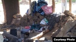 The settlers told Studio 7 that their homes were razed to the ground by police who were armed with shotguns, batons and dogs. In the picture a child sleeping in the open following the eviction of farm occupants targeted by the first family. (Courtesy Photo) 