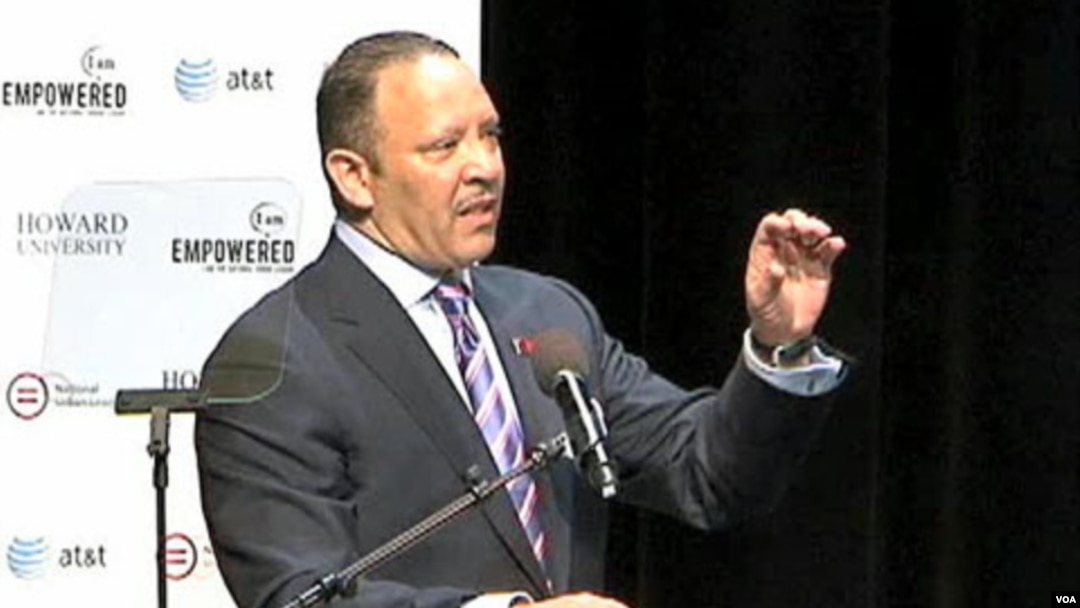 Presiden organisasi National Urban League, Marc Morial berpidato di Washington DC (foto: dok).