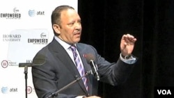 Presiden organisasi National Urban League, Marc Morial berpidato di Washington DC (foto: dok).