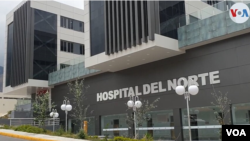 Fachada del Hospital del Norte. [Foto tomada de video de Fabiola Chambi]