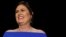 White House Press Secretary Sarah Sanders is seen at the White House Correspondents' Association dinner in Washington, April 28, 2018.