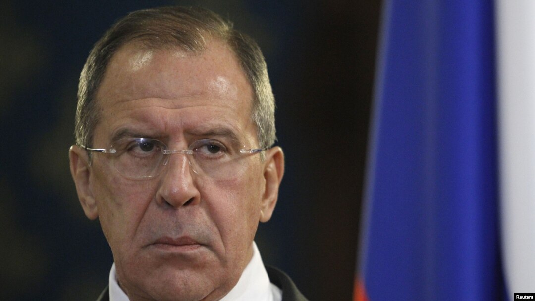 Russia's Foreign Minister Sergei Lavrov attends a news conference after a meeting with his Egyptian counterpart Mohamed Kamel Amr (not pictured) in Moscow, December 28, 2012.