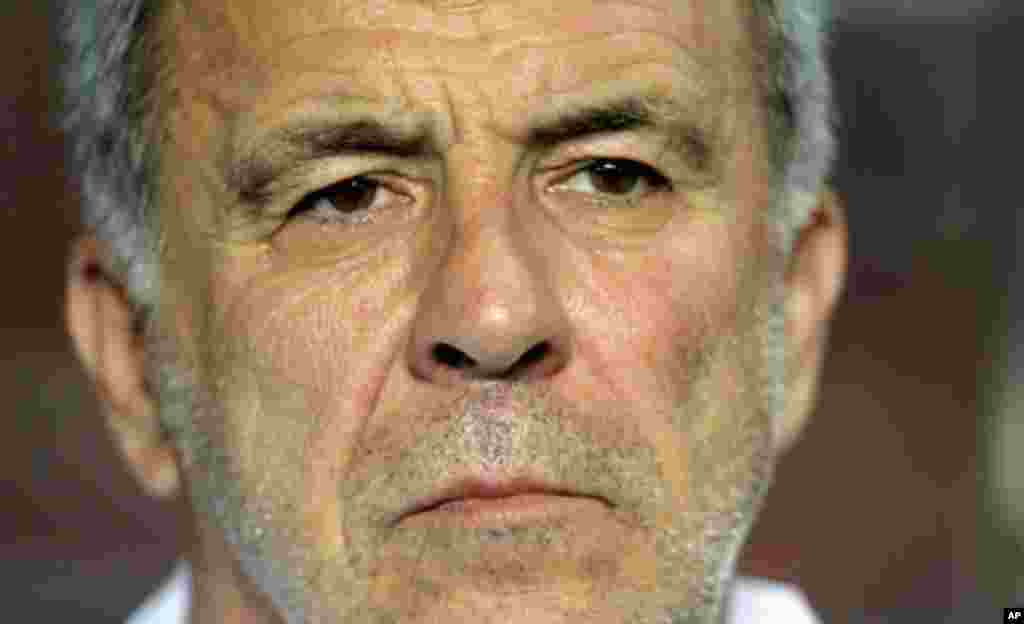 Morocco's coach Eric Gerets looks on during their African Cup of Nations soccer match against Gabon in Libreville