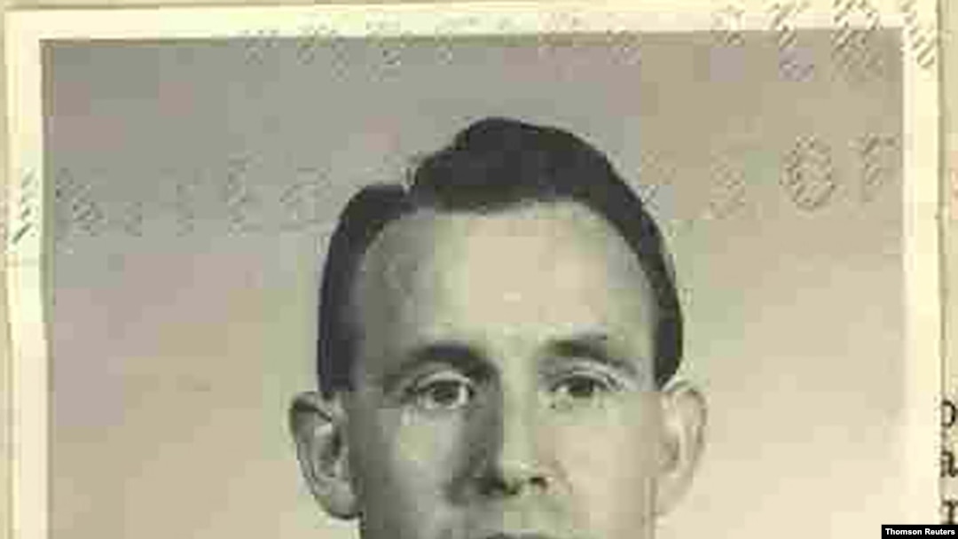 Friedrich Karl Berger, a former Nazi concentration camp guard, poses in a 1959 photograph released by the US Department of Justice.