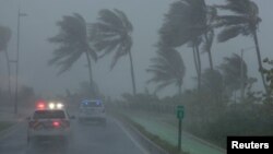 L'ouragan Irma sur l'île de Puerto Rico, le 6 septembre 2017.