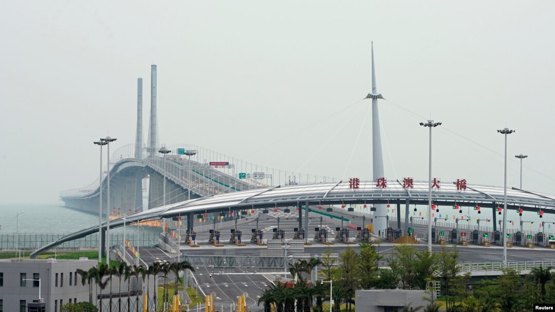 连结香港珠海澳门的港珠澳大桥