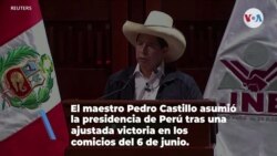 El maestro Pedro Castillo asume la presidencia de Perú