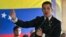 L'opposant vénézuélien Juan Guaido lors d'une conférence de presse à Caracas, le 9 mars 2020. (AP Photo/Matias Delacroix)