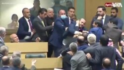 Jordanian MPs Brawl in Parliament