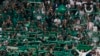 FILE - Saudi Arabia fans support their team during the Asian Cup Round of 16 soccer match between Saudi Arabia and South Korea in Al Rayyan, Qatar, Jan. 30, 2024. Saudi Arabia will host the 2034 World Cup.