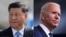 This combination of file pictures created on August 6, 2021 shows Chinese President Xi Jinping(L - Nov.11, 2019) and U.S. President Joe Biden (Jul. 6, 2021)