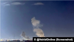 عکس منتسب به حمله هوایی در سمت چیتگر، غرب تهران - دوشنبه ۱۷ فروردین