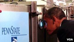 El presidente de Estados Unidos, Barack Obama, durante su reciente visita a Pennsylvania para impulsar la innovación en el desarrollo del país.