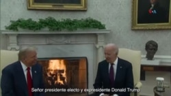 El presidente Joe Biden recibió al mandatario electo Donald Trump en la Casa Blanca