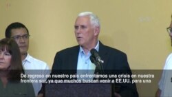 Pence: Venezolanos huyen de su país "para sobrevivir"