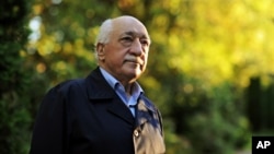 FILE - FILE - In this Sept. 24, 2013 file photo, Turkish Islamic preacher Fethullah Gulen is pictured at his residence in Saylorsburg, Pa.