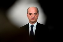 FILE - French Education Minister Jean-Michel Blanquer.