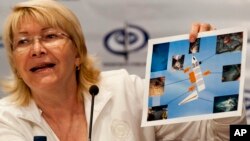 Luisa Ortega, fiscal general de Venezuela, acusa a EE.UU. de intentar financiar a la oposición venezolana.