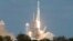 A SpaceX Falcon Heavy rocket lifts off from historic launch pad 39-A at the Kennedy Space Center in Cape Canaveral, Florida, Feb. 6, 2018. 
