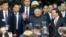North Korean leader Kim Jong Un waves upon arrival by train in Dong Dang, a Vietnamese border town, Feb. 26, 2019, ahead of his second summit with U.S. President Donald Trump.