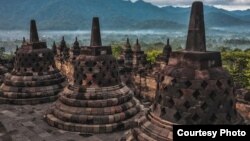 Candi Borobudur di Magelang, Jawa Tengah sepi pengunjung akibat pandemi. (Foto: PT TWC)