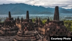 Candi Borobudur di Magelang, Jawa Tengah. Pemerintah berencana untuk menaikkan harga tanda masuk kawasan wisata Candi Borobudur. (Foto: PT TWC)