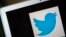 FILE - A portrait of the Twitter logo in Ventura, California.